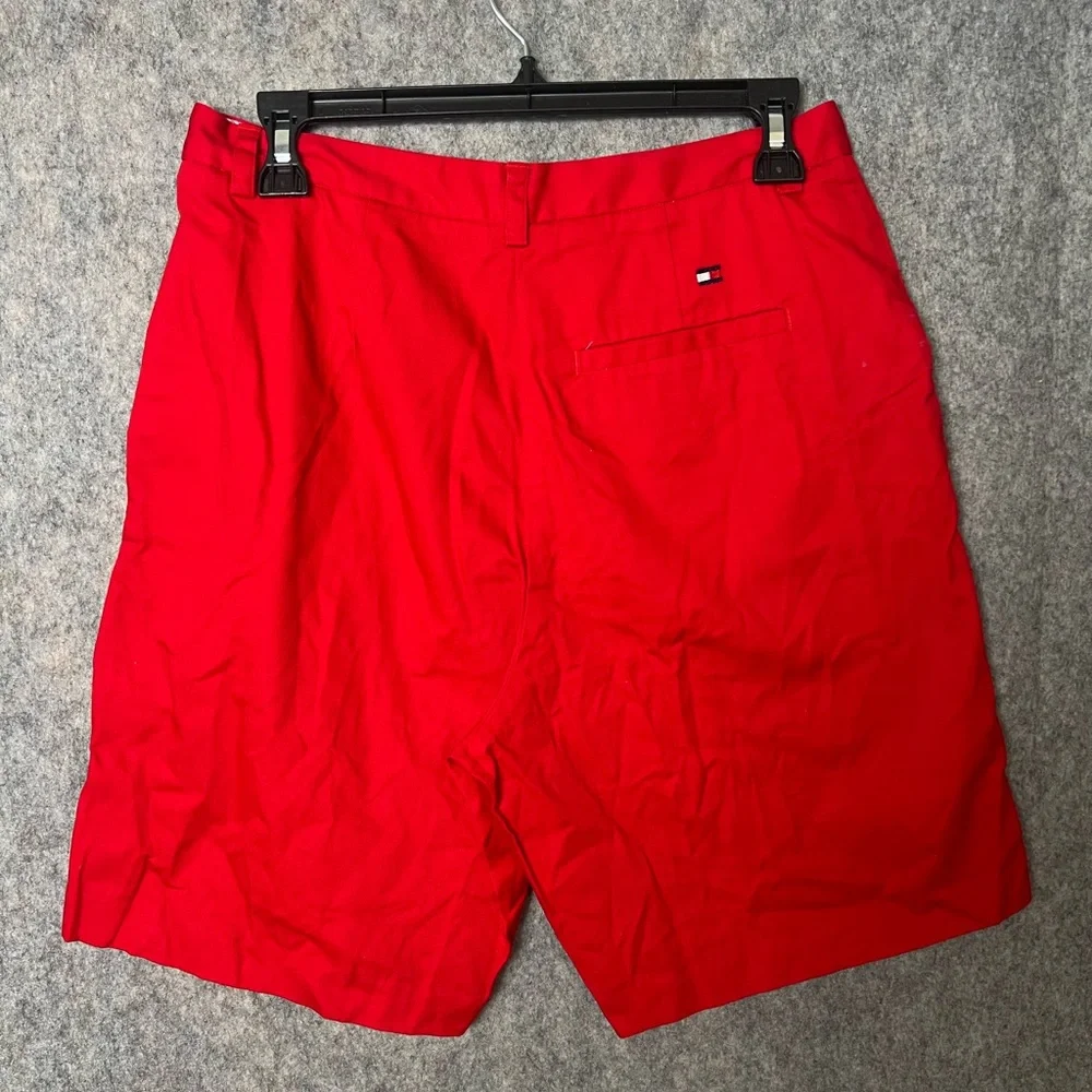 Tommy Hilfiger Golf Woman‎ Size 6 Red flatfront long bermuda shorts
